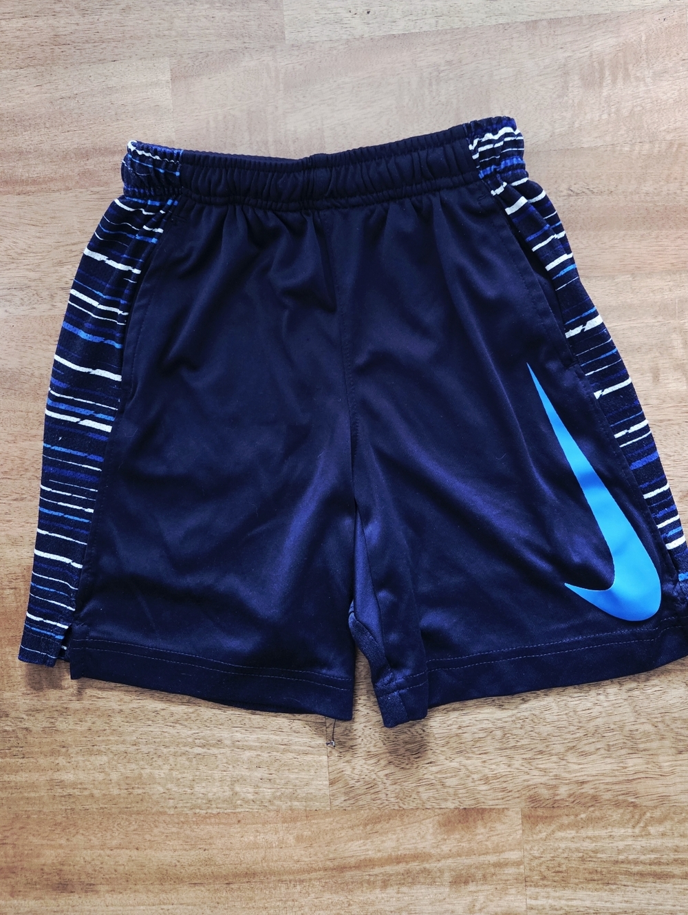 Nike Little Boys 6/M Navy Blue/Royal Blue/White Dri-Fit BIG SWOOSH Shorts
